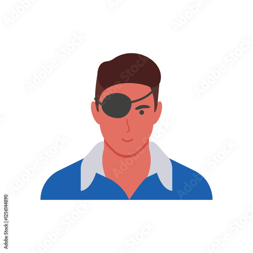 Eye, Patch, Disability Vector Illustration Isolated