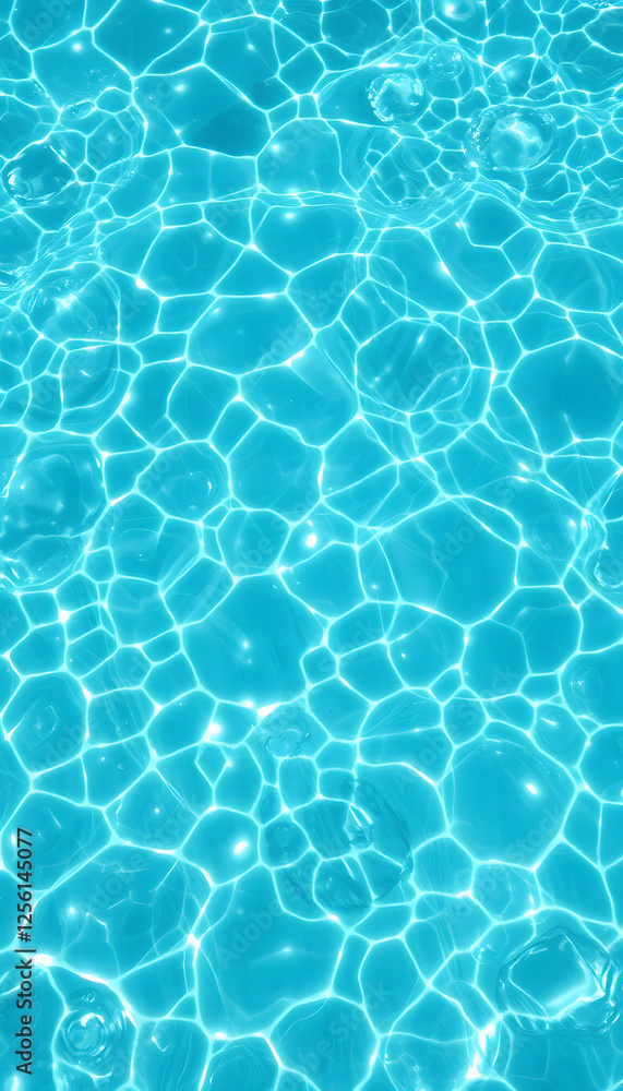 Fototapeta premium Clear water surface, isometry. with white shades