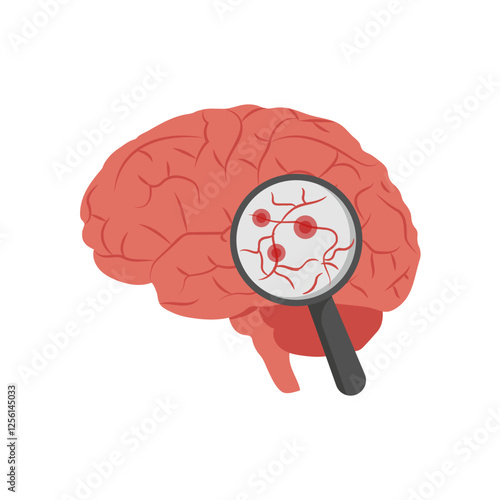 Dementia, Disability Vector Illustration Isolated