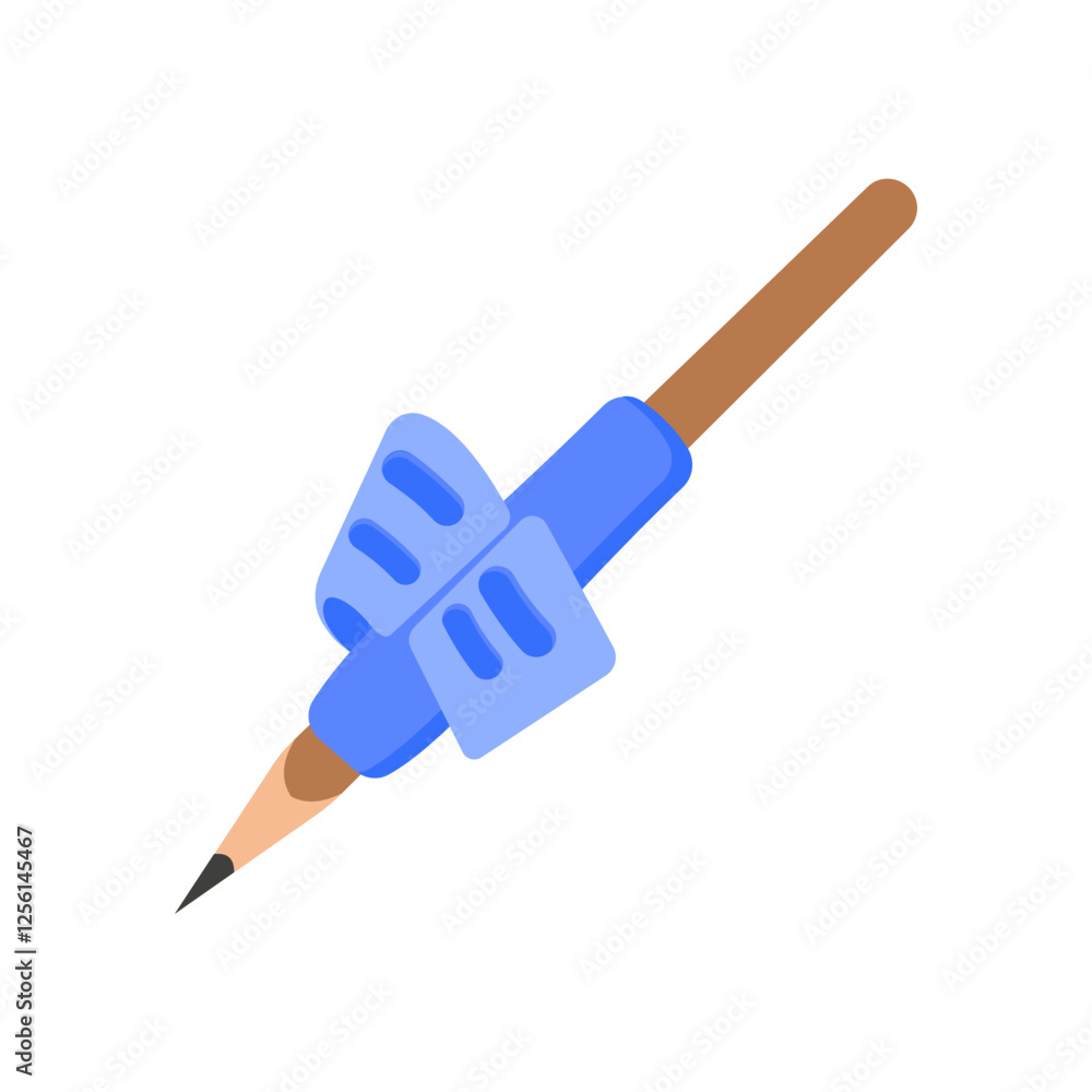 Writing Aids, Disability Vector Illustration Isolated