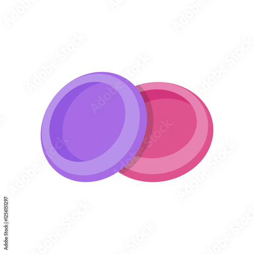 Pastille, Medicine Flat Vector Illustration - Isolated