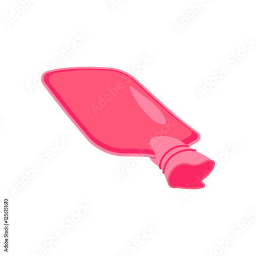 Hot Water Bottle, Medicine Flat Vector Illustration - Isolated