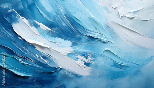 Wallpaper Mural textured background with cool blue and white brush strokes Torontodigital.ca