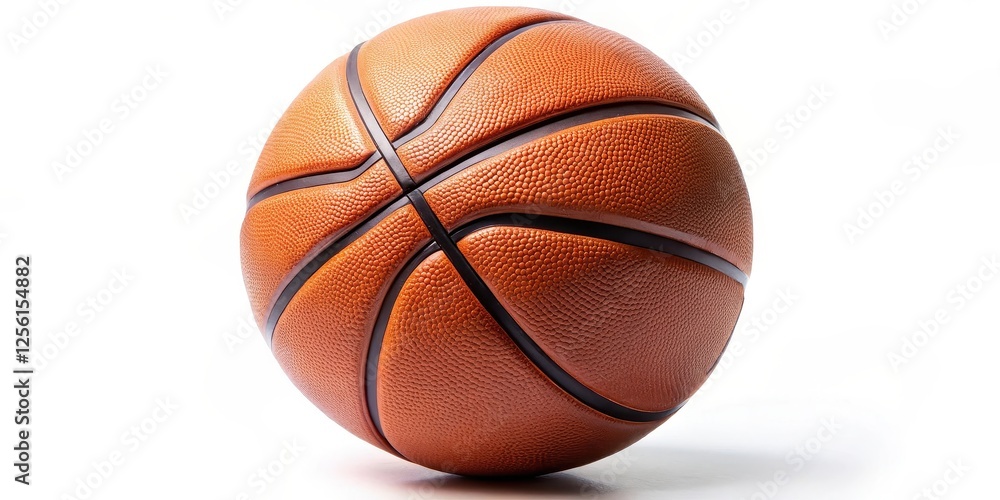 Obraz premium Basketball on White Background