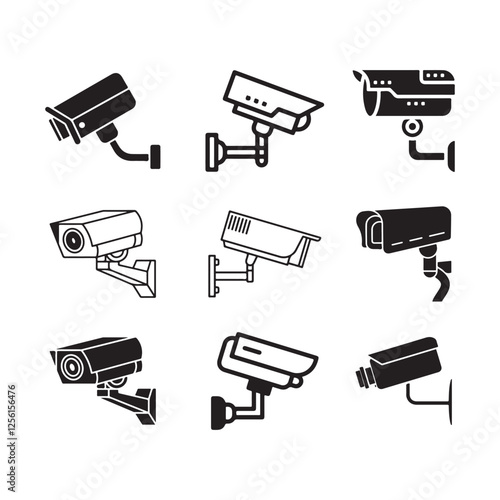 Security Cameras Vector