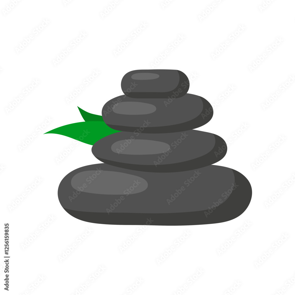 Spa Stone, Beauty and Spa Vector isolated Illustration Spa Stone, Beauty and Spa Vector isolated Illustration