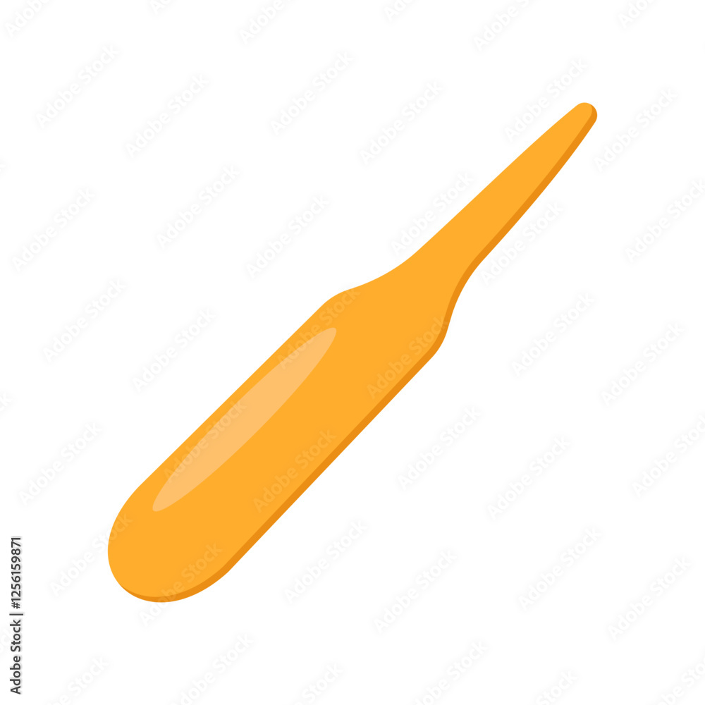 Wooden Wax Stick, Beauty and Spa Vector isolated Illustration Wooden Wax Stick, Beauty and Spa Vector isolated Illustration