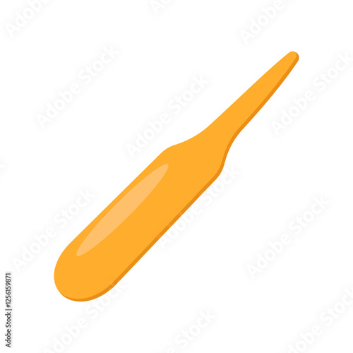 Wooden Wax Stick, Beauty and Spa Vector isolated Illustration