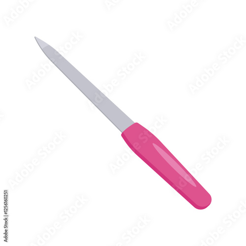 Nail File, Beauty and Spa Vector isolated Illustration
