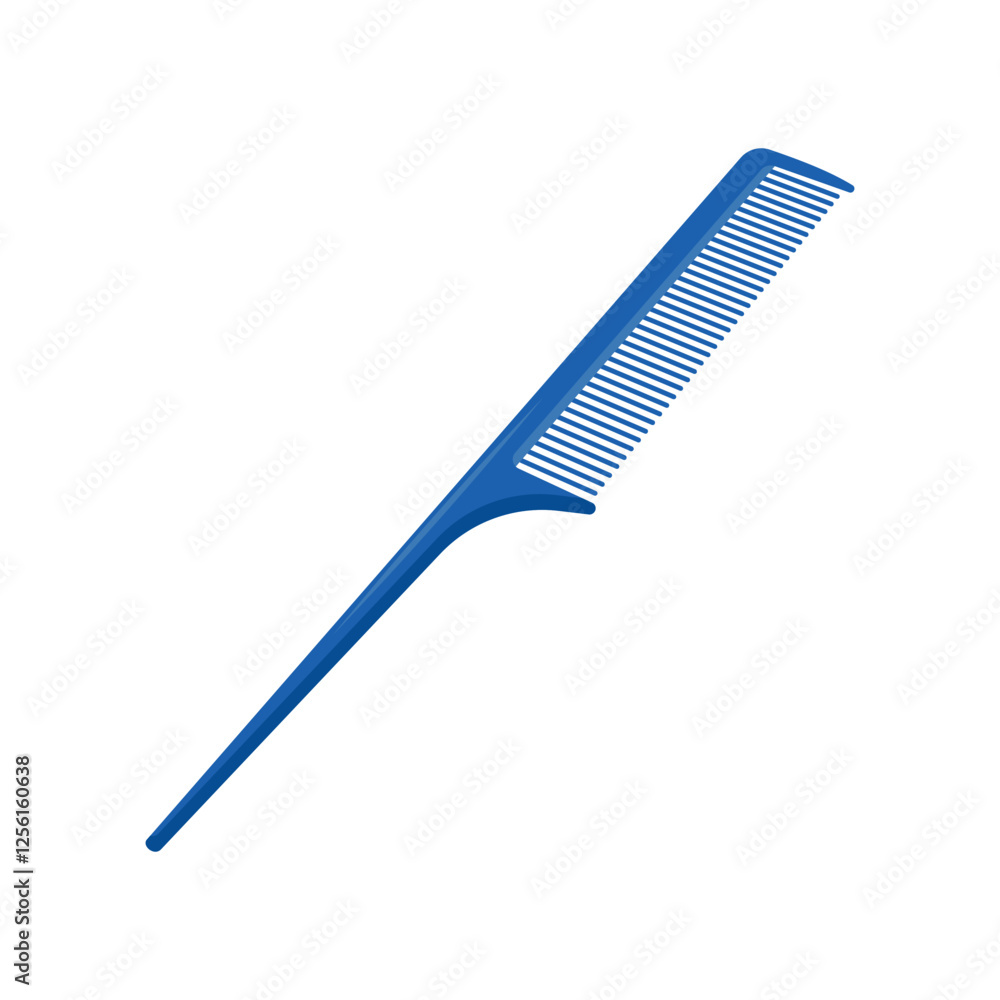Long Tail Comb, Beauty and Spa Vector isolated Illustration Long Tail Comb, Beauty and Spa Vector isolated Illustration
