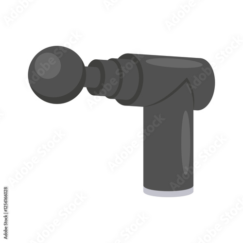 Massage Gun flat vector illustration isolated