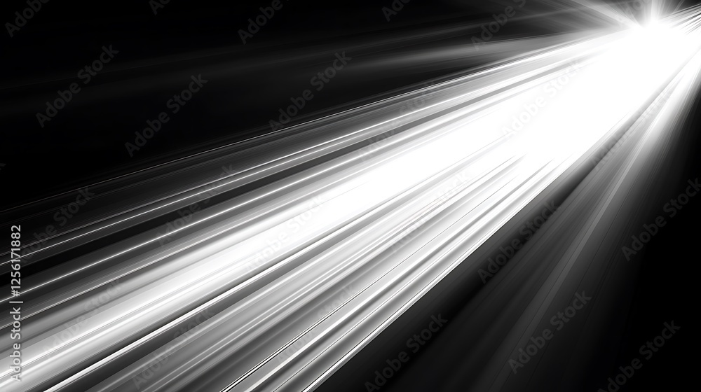 Light beam, dark background, abstract art, design element Light beam, dark background, abstract art, design element