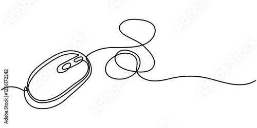 Computer Mouse Black Stroke Linear Icon, Computer Mouse line icon,  Computer mouse, Computer Mouse Line Icon - Editable Stroke,PAY PER CLICK LINE ICON, Computer Mouse Black Stroke Linear Icon Computer