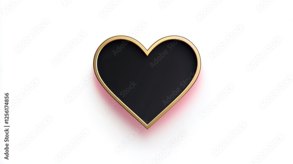 line heart shape border with paper heart line heart shape border with paper heart