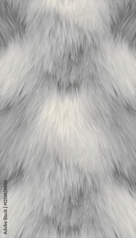 Gray and white faux fur texture. Long, soft fibers create a luxurious feel. Perfect for backgrounds, design elements, and fashion projects. Gray and white faux fur texture. Long, soft fibers create a luxurious feel. Perfect for backgrounds, design elements, and fashion projects.