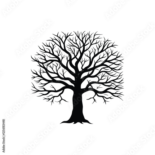 tree without leaves silhouette