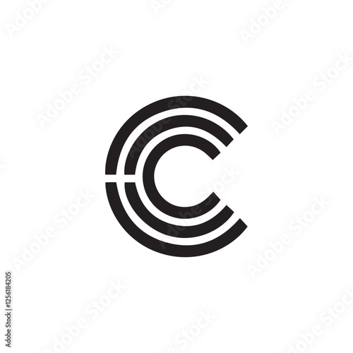 A creative vector logo design with 