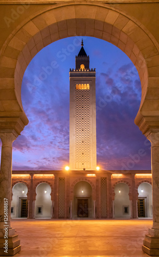 Mosque Malik ibn Anas in Carthage, Tunisia, North Africa