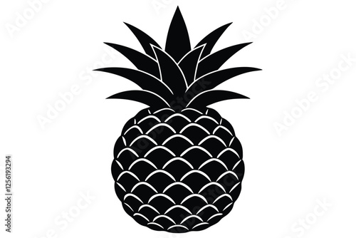 pineapple isolated on white