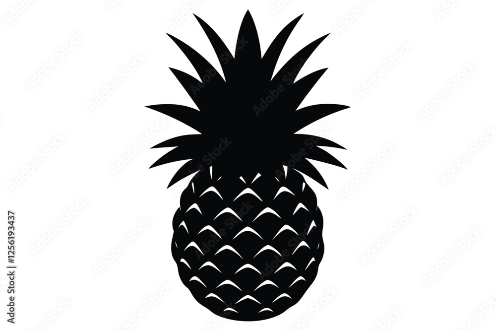Obraz premium pineapple vector illustration