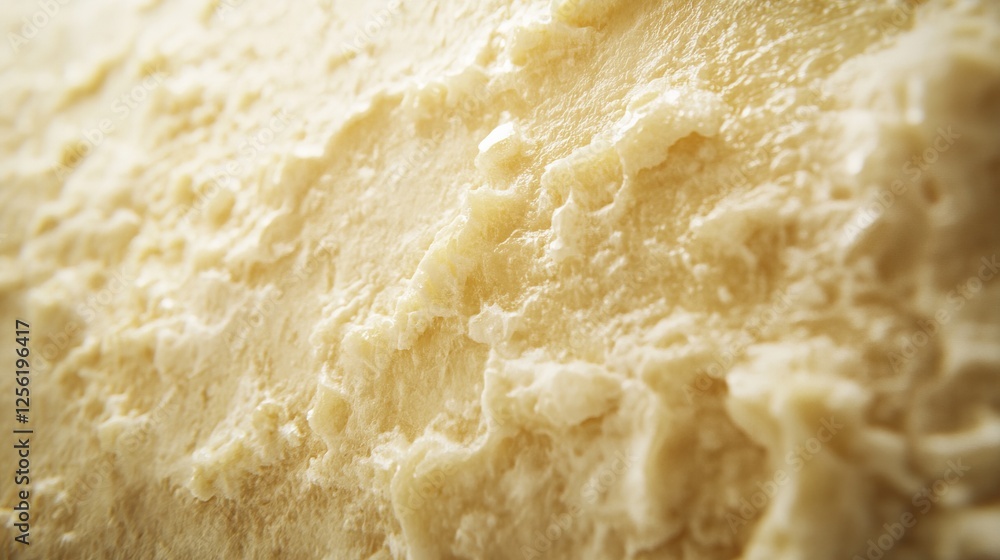 Closeup View of Creamy Ice Cream Texture - A Delicious Frozen Dessert Closeup View of Creamy Ice Cream Texture - A Delicious Frozen Dessert