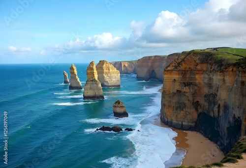 Coastline cliffs - Generative AI