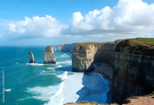 Coastline cliffs - Generative AI