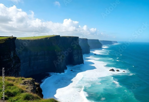 Coastline cliffs - Generative AI