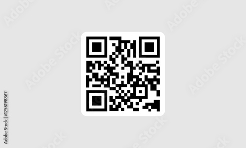 QR code set. Scan qr code icon. icon QR Code black outline for website design and mobile. Vector illustration on a white background