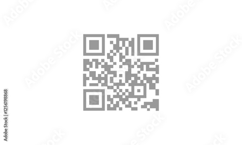 QR code set. Scan qr code icon. icon QR Code black outline for website design and mobile. Vector illustration on a white background
