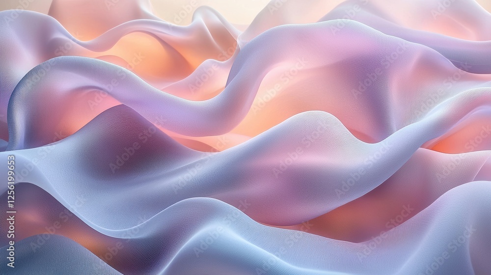 Abstract waves of soft colors creating a serene, flowing visual experience. Abstract waves of soft colors creating a serene, flowing visual experience.
