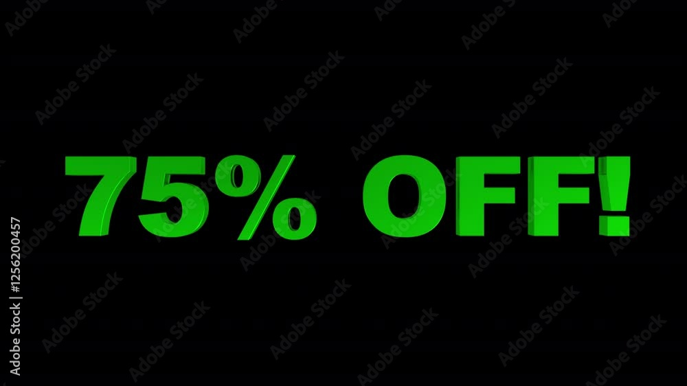 Shiny Colorful Rotating And Jumping 75% OFF Text Shiny Colorful Rotating And Jumping 75% OFF Text