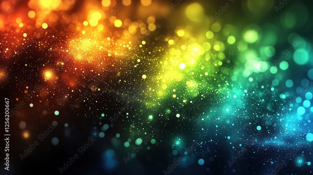 A vibrant, colorful abstract background with sparkling bokeh effects. A vibrant, colorful abstract background with sparkling bokeh effects.