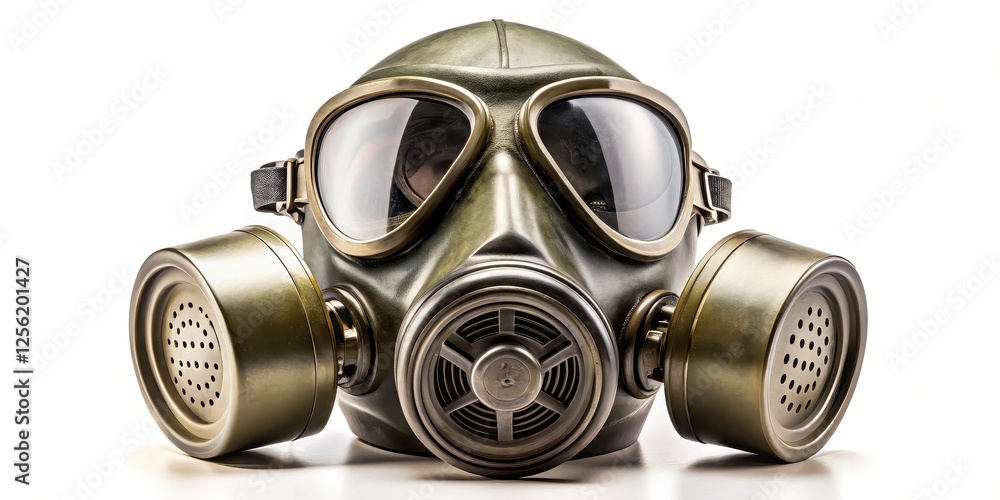 Gas Mask on White Background Gas Mask on White Background