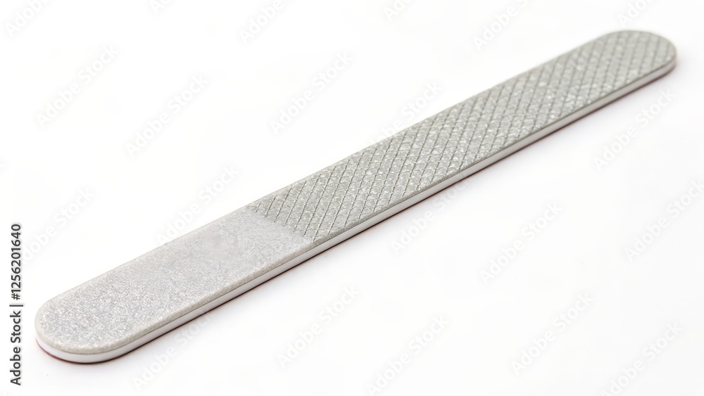 Emery board, nail file, manicure tool, cosmetic tool, isolated object Emery board, nail file, manicure tool, cosmetic tool, isolated object