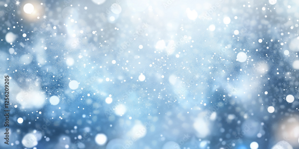 Obraz premium blue and silver glitter