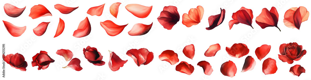 Fototapeta premium red rose petals
