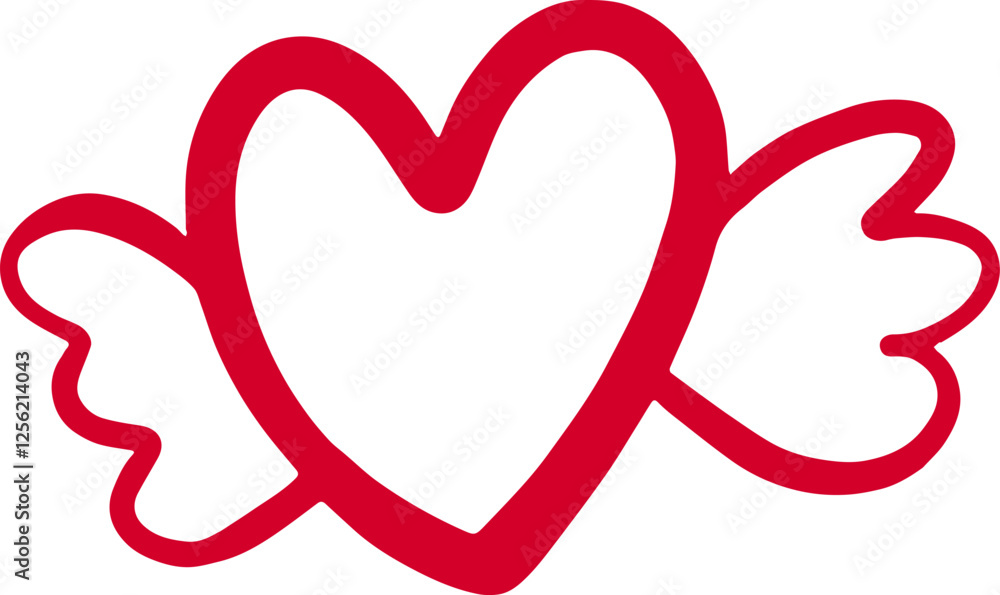 Red Heart icon vector. Calligraphic love heart sign. for decoration Valentine Love Wedding Red Heart icon vector. Calligraphic love heart sign. for decoration Valentine Love Wedding