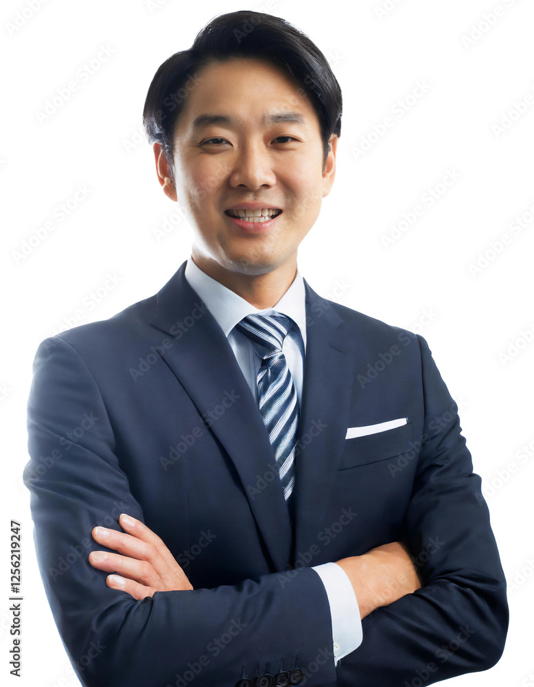 Portrait of only one Man. White Background. Portrait of only one Man. White Background.