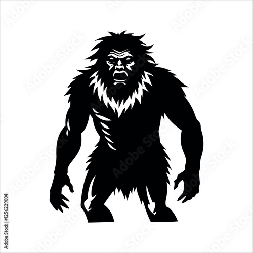 Neanderthal Extinct Animal silhouette