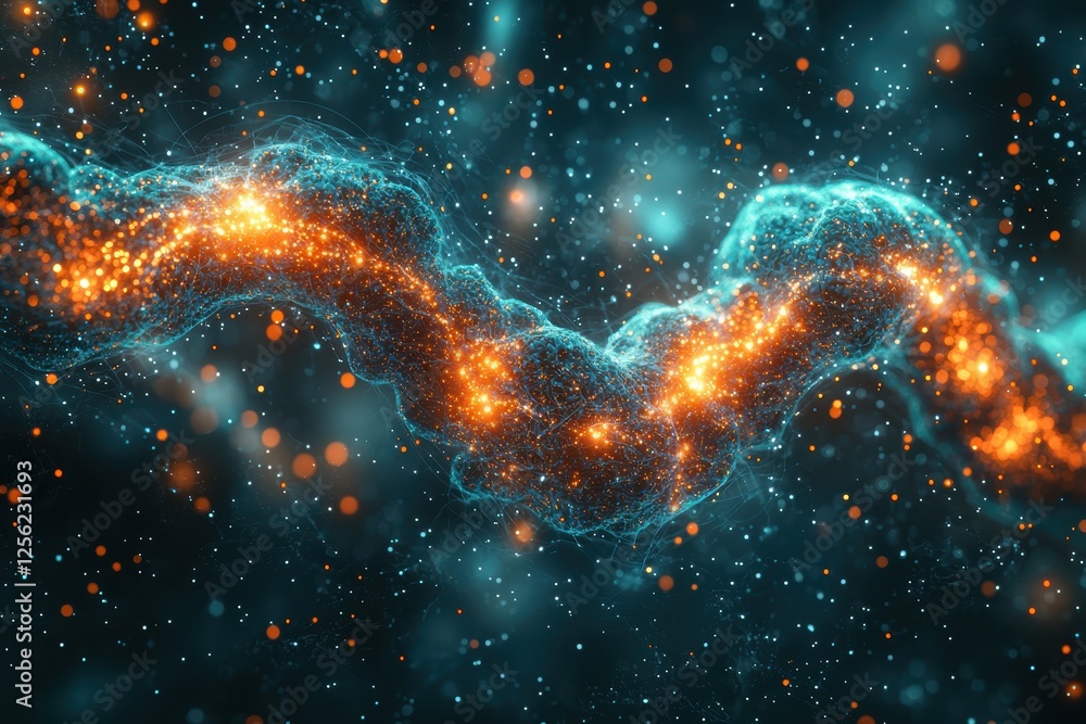 Dynamic digital data flow design featuring glowing nodes abstract environment high fidelity visualization Dynamic digital data flow design featuring glowing nodes abstract environment high fidelity visualization