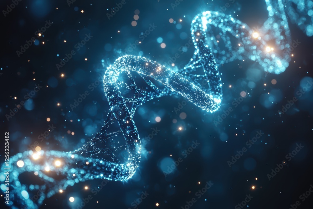 High fidelity digital representation of dna structure science lab data visualization abstract close-up genetic research High fidelity digital representation of dna structure science lab data visualization abstract close-up genetic research