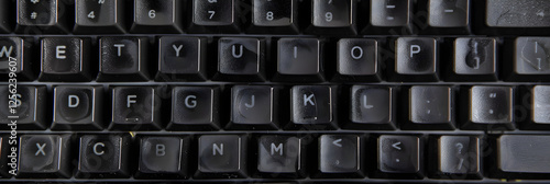 Stunning Close-Up View of a Modern Keyboard in Classic QWERTY Layout