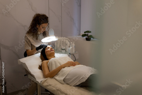 Relaxing skincare treatment...