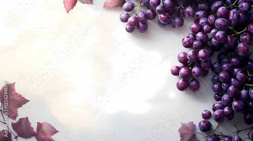 grape design for food projects, digital style, high contrast, realistic details, perfect for packaging, advertisements, and social media, sleek finish