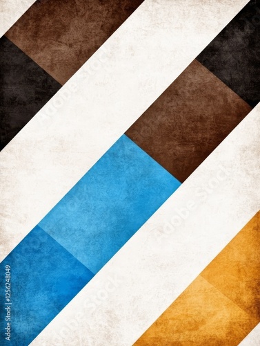 Aged Paper Texture with Diagonal Stripes - Vintage grunge background, diagonal stripes, textured design, color blocks, abstract art. Symbolizing: modernity, texture, contrast, dynamism, and artistry