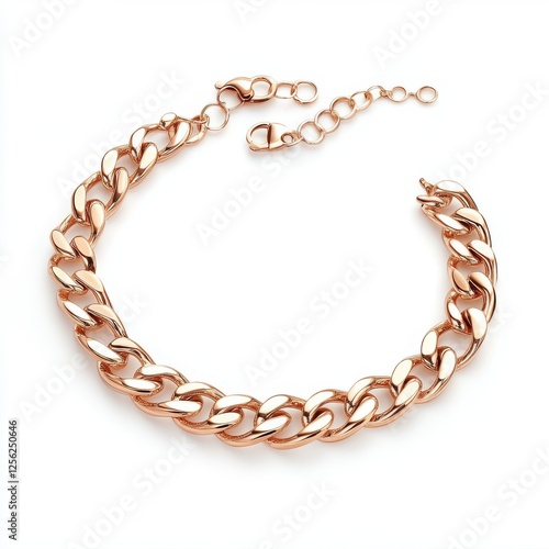 Wallpaper Mural Gold necklace isolated on white background. Torontodigital.ca