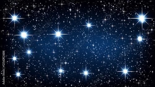 Night sky, stars, space, cosmic, background