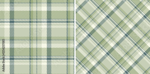 Plaid texture seamless of pattern textile vector with a tartan background check fabric. Set in pastel colors. Stylish gingham patterns for clothing.