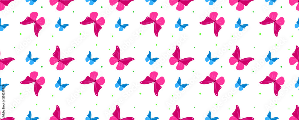 Seamless butterfly pattern on a white background Seamless butterfly pattern on a white background